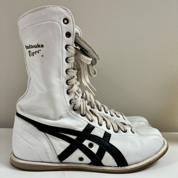 RARE Vintage ASICS Onitsuka Tiger TKO Boxing Boots Shoes Size. 7.5 - Picture 4 of 9